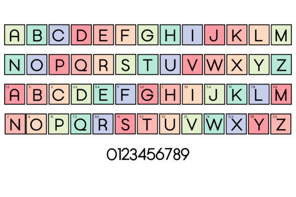 Atomic Numbers Font - Preview 1