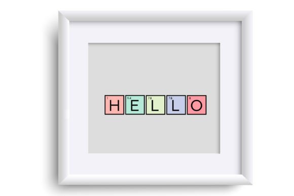 Atomic Numbers Font - Preview 4