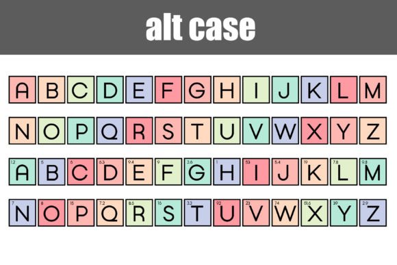 Atomic Numbers Font - Preview 6