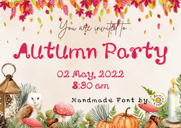 Autumn Leaf Font - Preview 3
