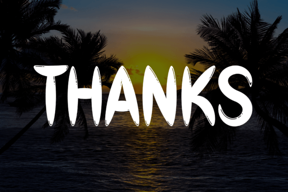 Beach Scenery Font - Preview 6