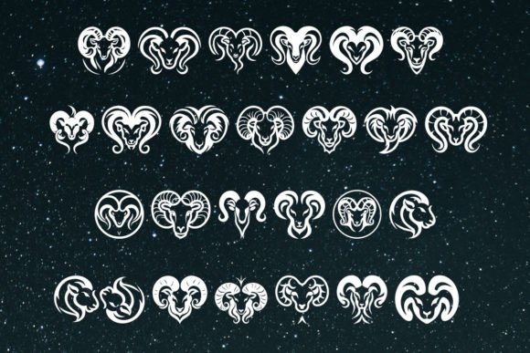 Black the Ram Zodiac Font - Preview 1
