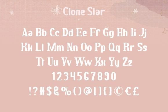 Clone Star Font - Preview 3