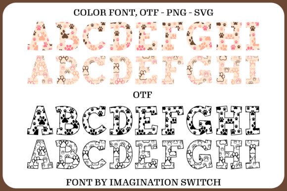 Dog Paw Font - Preview 1