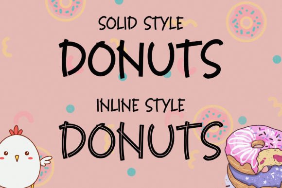 Donuts Chicken Font font preview - 4