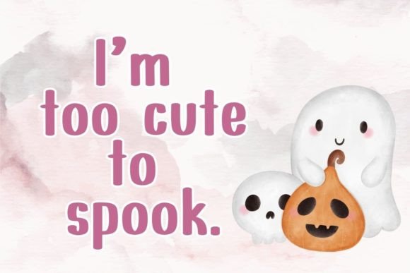 Full Moon Spooky Font PNG with transparent background - Preview 2