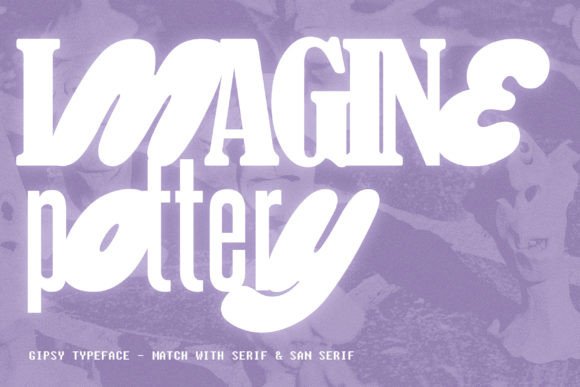 Gipsy Font PNG with transparent background - Preview 3