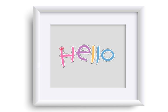 Kid's Cutout Font PNG with transparent background - Preview 4