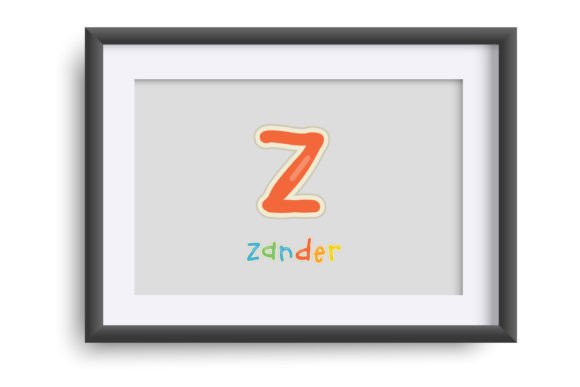 Kindergarten Colors Font PNG with transparent background - Preview 3