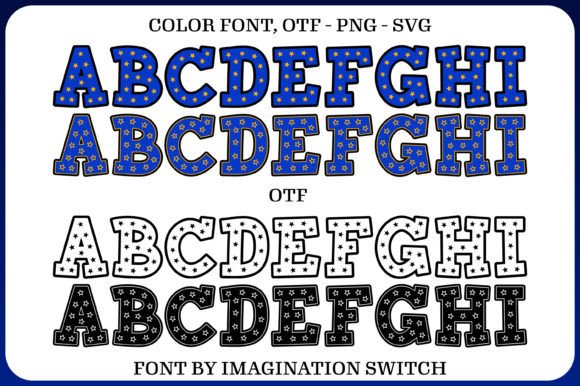 Little Star Font PNG with transparent background - Preview 1
