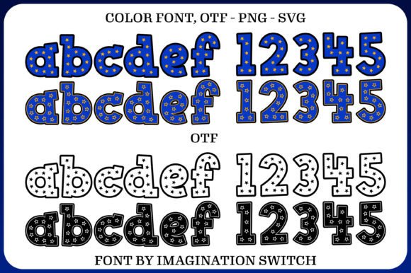 Little Star Font PNG with transparent background - Preview 2