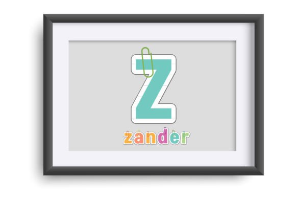 Paperclipped Font PNG with transparent background - Preview 3