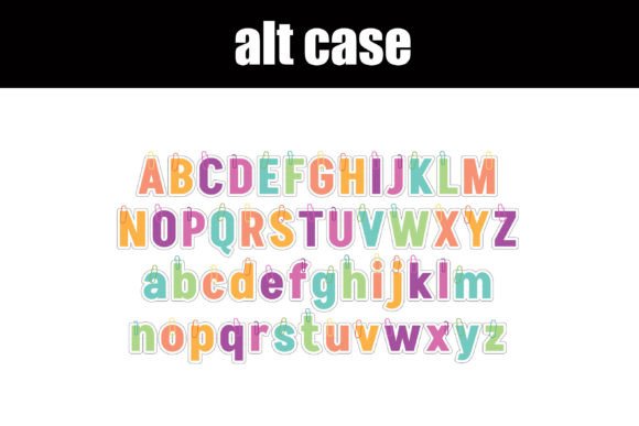 Paperclipped Font PNG with transparent background - Preview 6