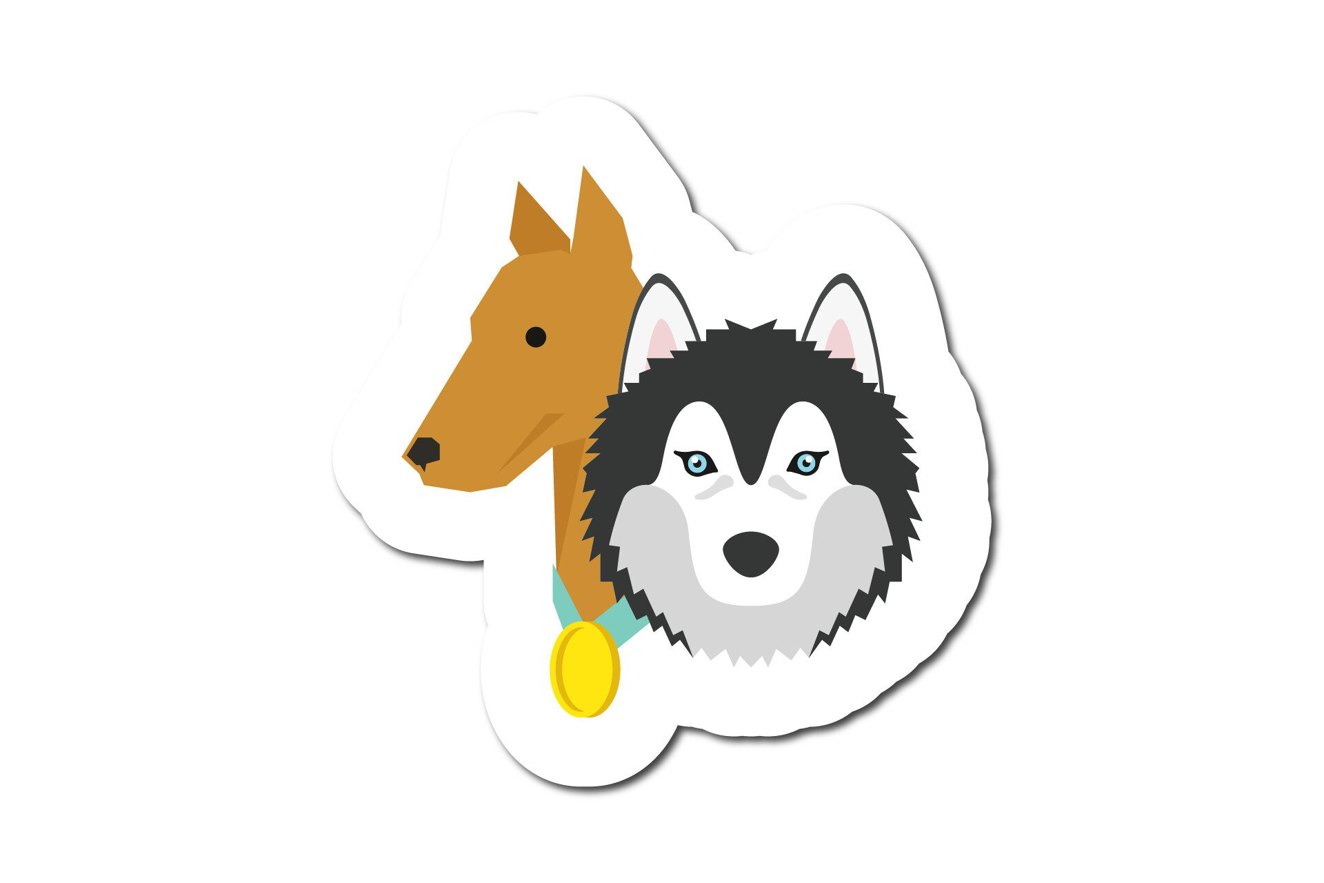 Pet Sticker Icons Dogs Graphic by kuulzstudio · Creative Fabrica