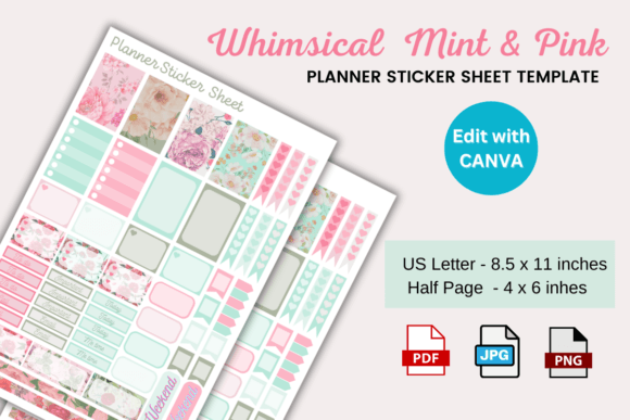 18 Editable Sticker Template Designs & Graphics