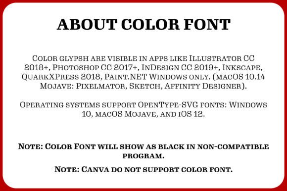 Red Show Font PNG with transparent background - Preview 3