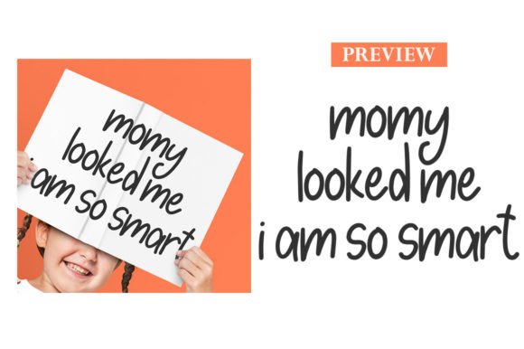 Smile Child Font PNG with transparent background - Preview 1