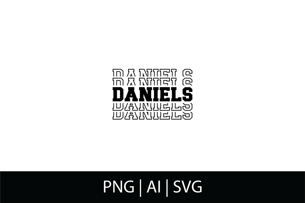 Stacked Daniels Graphic by A Crafty Dad · Creative Fabrica