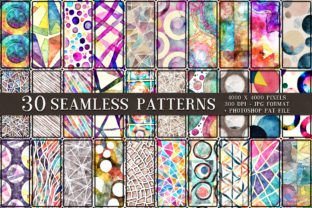 Abstract Watercolor Patterns
