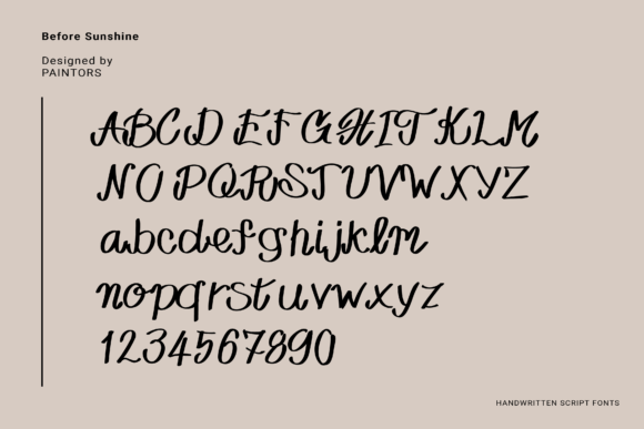 Before Sunshine Font - Preview 1