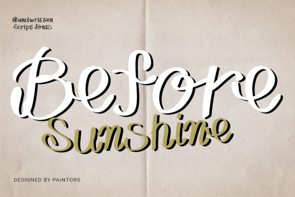 Before Sunshine Font - Preview 2