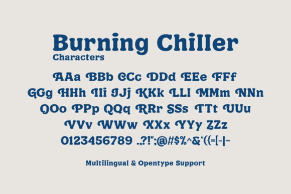 Burning Chiller Font - Preview 5