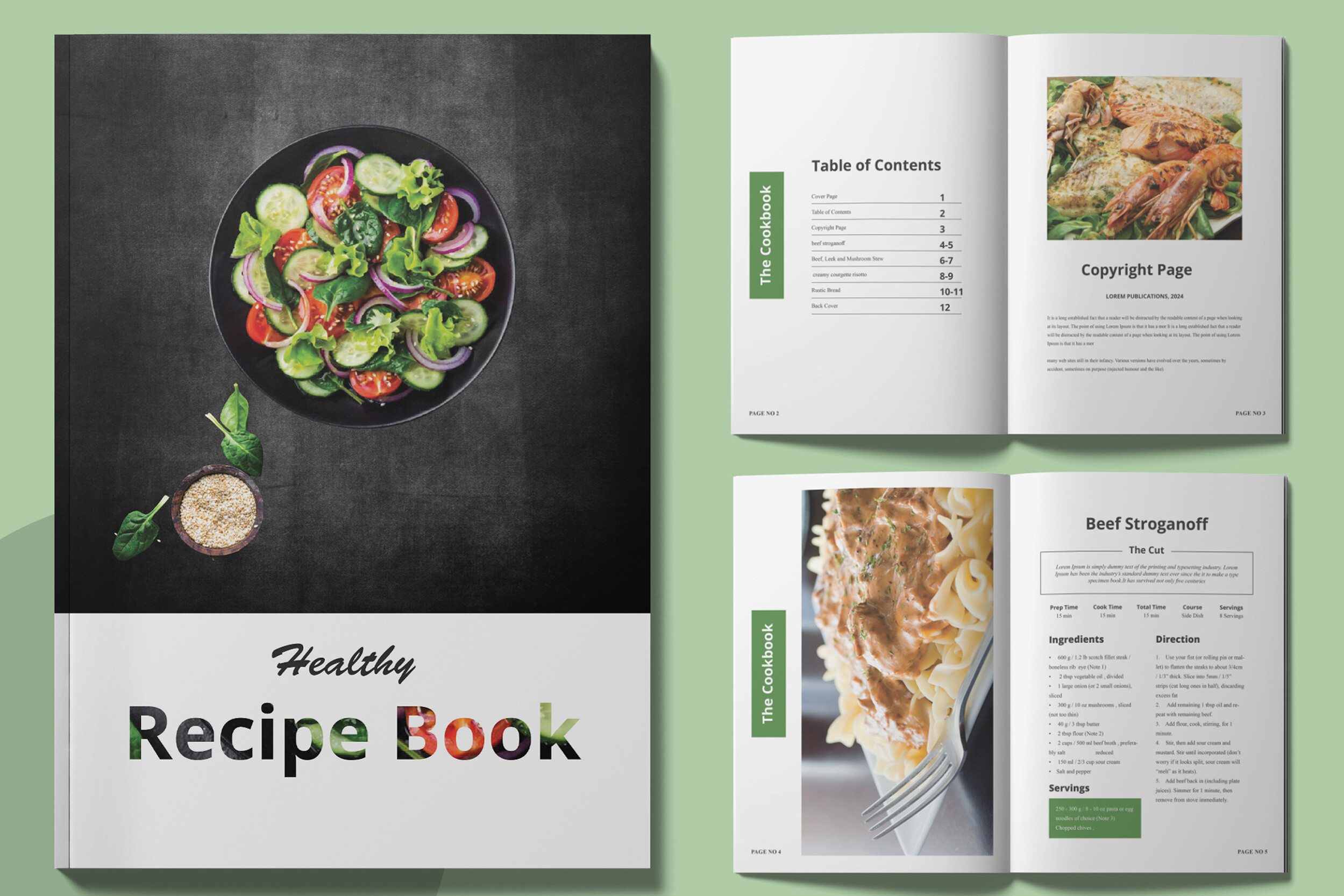 Cook Book Layout