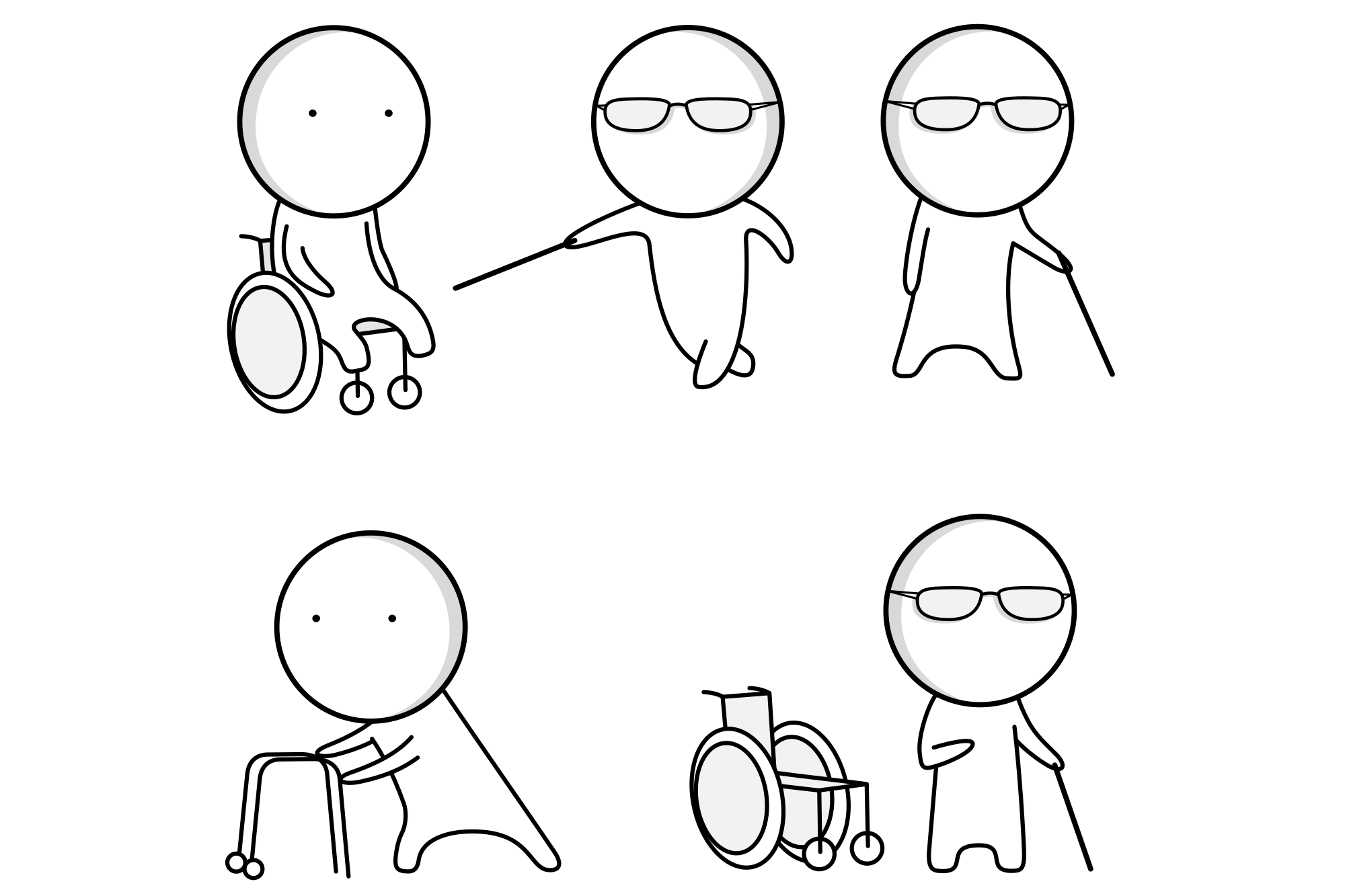 Disabled Icons, Medicine Icons, Blind Graphic by vidos01777 · Creative ...