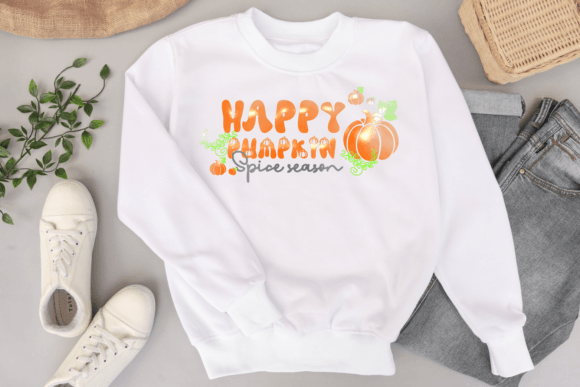 Farmhouse Pumpkin Font PNG with transparent background - Preview 3