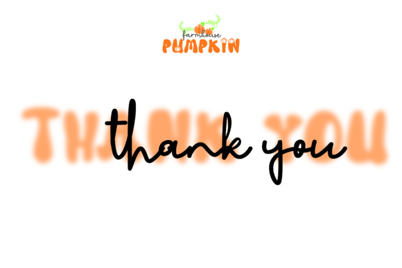 Farmhouse Pumpkin Font PNG with transparent background - Preview 6
