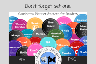 GoodNotes Planner Romance Trope Stickers Graphic by Wetfish Designs ...
