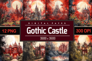 Halloween Gothic Castle Graphic by Pro Designer Team · Creative Fabrica