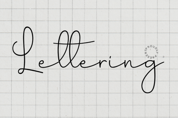 Lettering Font by pinkmeca · Creative Fabrica font preview