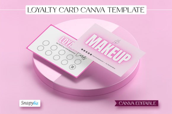 Loyalty Card Canva Editable Template
