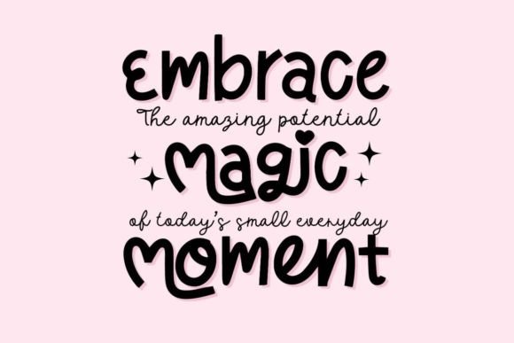Magic Moment Font PNG with transparent background - Preview 1
