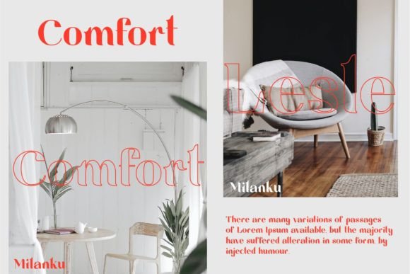 Milanku Font PNG with transparent background - Preview 1