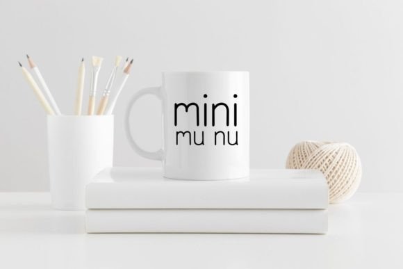 Mini Munu Font PNG with transparent background - Preview 1