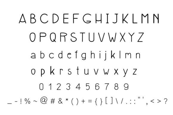 Mini Munu Font PNG with transparent background - Preview 2