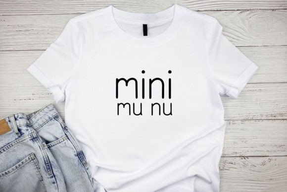 Mini Munu Font PNG with transparent background - Preview 3
