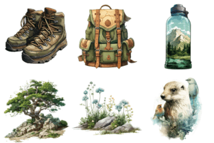 Nature Walk Clipart Bundle Graphic by Markicha Art · Creative Fabrica