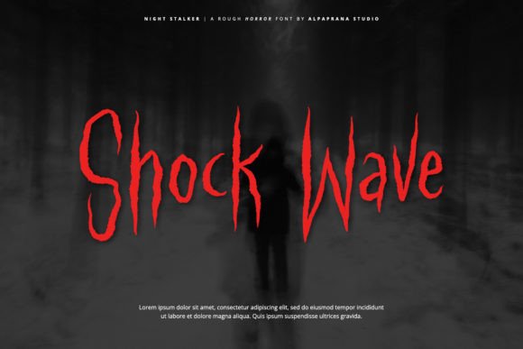Night Stalker Font PNG with transparent background - Preview 2