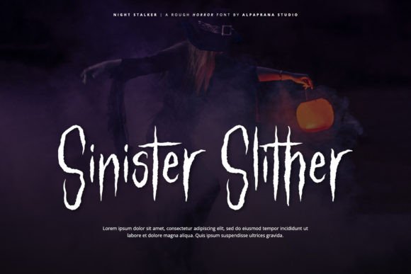 Night Stalker Font PNG with transparent background - Preview 4
