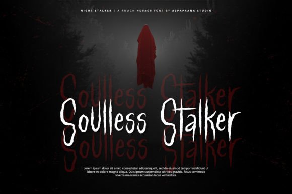 Night Stalker Font PNG with transparent background - Preview 6