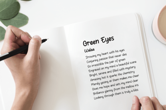 Ordinary Notes Font font preview - 4
