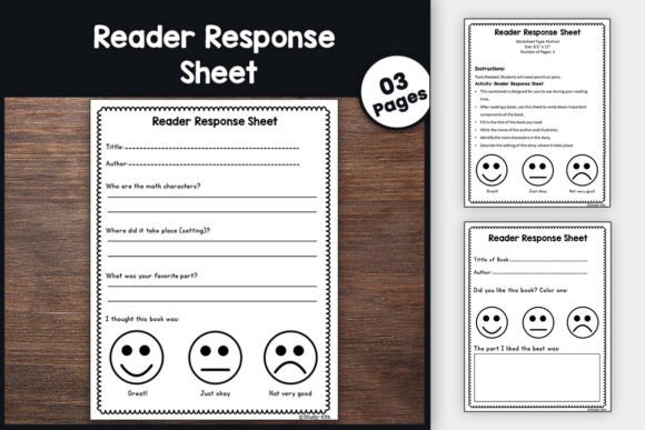 Reader Response Sheets: Book Exploration