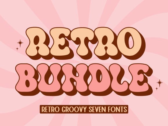 Retro Bundle Font by MistyDesigns