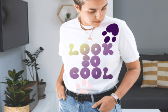 Retro Cute Font PNG with transparent background - Preview 5