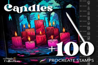 100+ Procreate Candle Stamps Graphic by myprintscollection · Creative ...