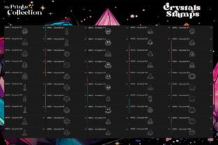 100+ Procreate Crystal Stamps Graphic by myprintscollection · Creative ...