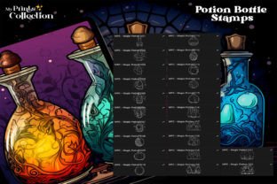 100+ Procreate Potion Bottle Stamps Graphic by myprintscollection ...